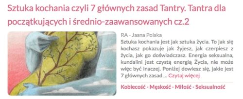 Wszytko o Tantrze - Warsztaty Tantry, ćwiczenia tantryczne, książki - co, gdzie, jak i u kogo